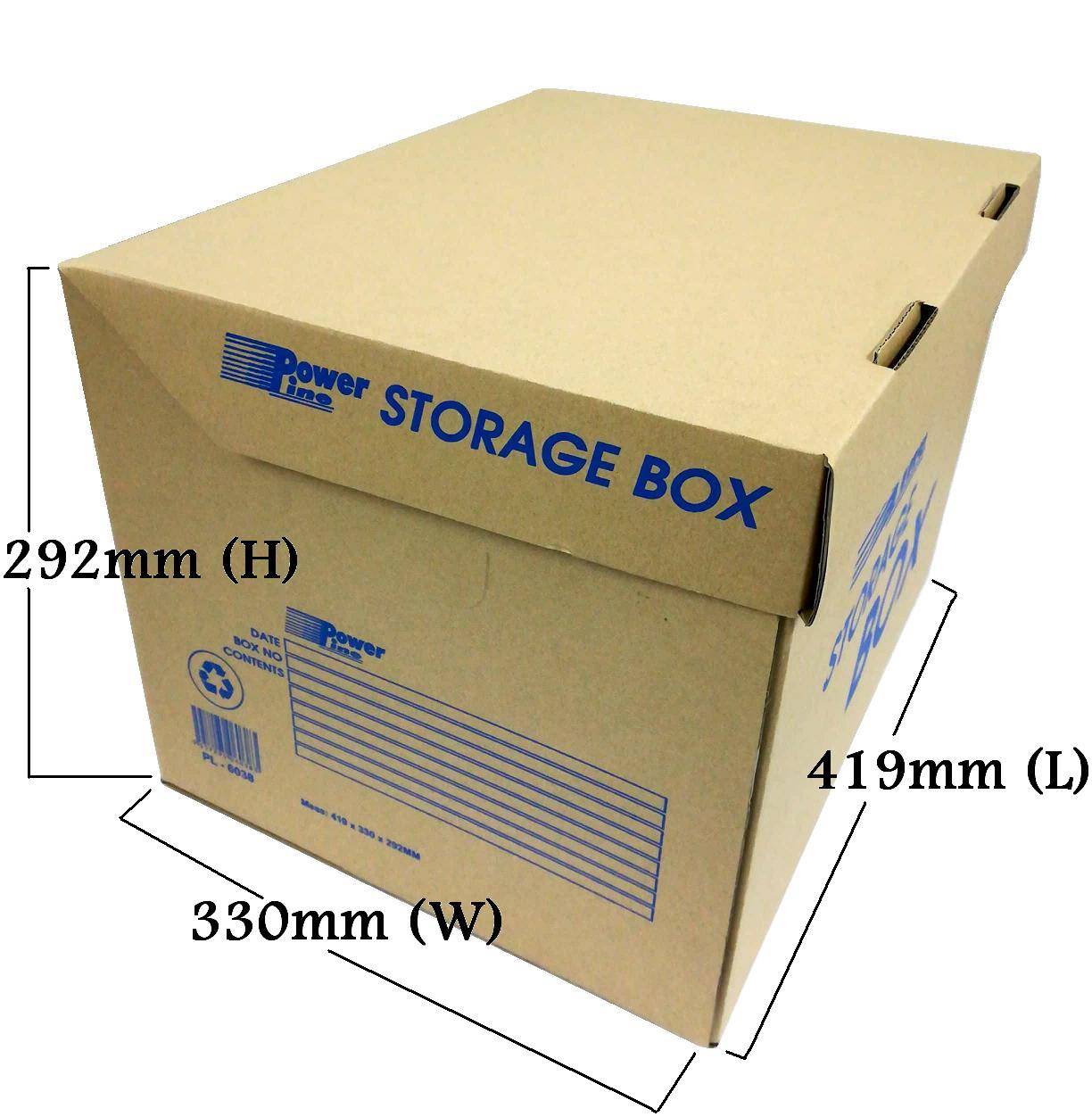 PL6038 CORRUGATED FILE BOX WITH COVER
